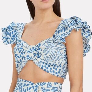 ALEXIS | Intermix Verna Natural Linen Crop Top